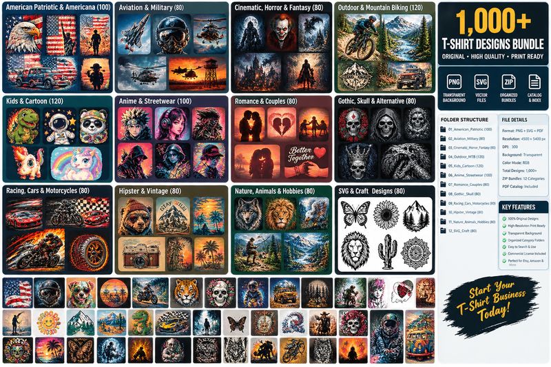 T-Shirt Designs Bundle